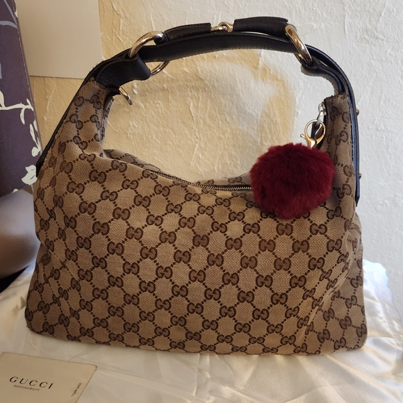 Gucci Horsebit Medium Canvas Hobo - Picture 1 of 12